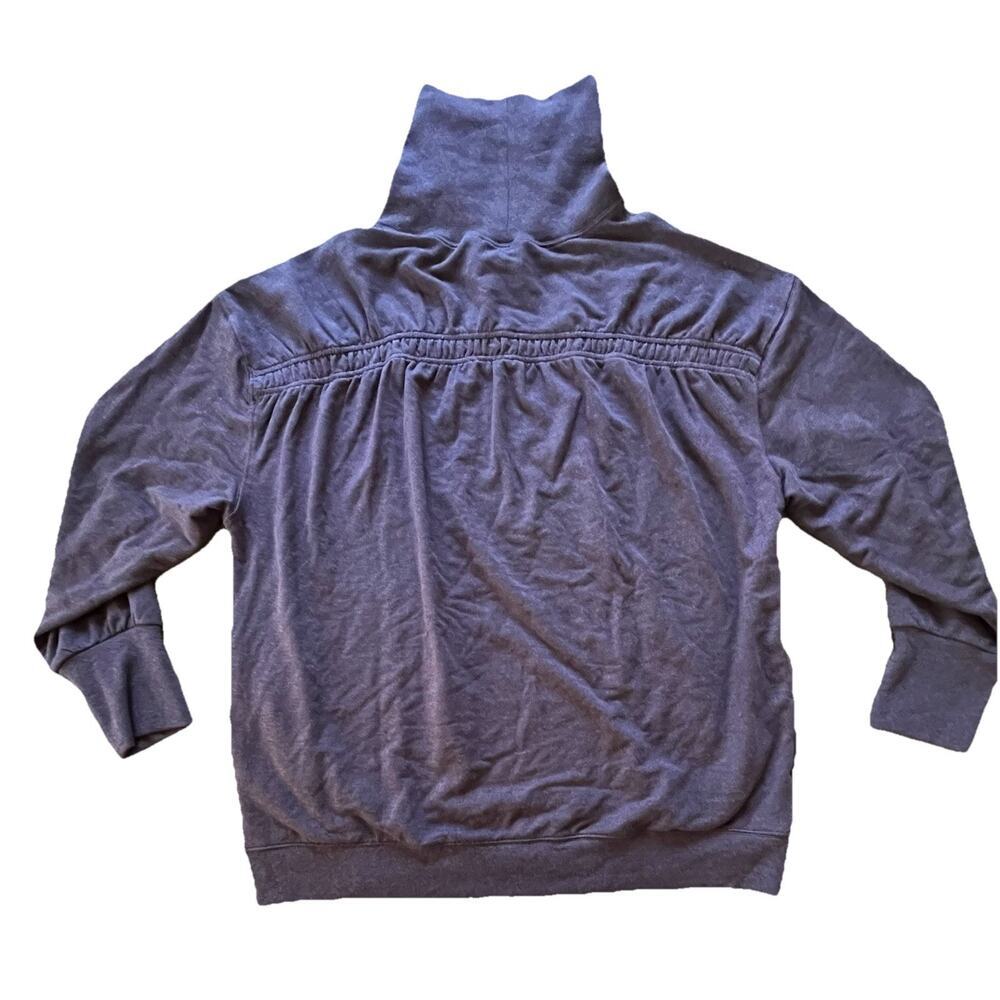 Athleta Balance Cinch Violet Sweatshirt Tunic Long Sleeve Turtleneck Size XL - Picture 3 of 11